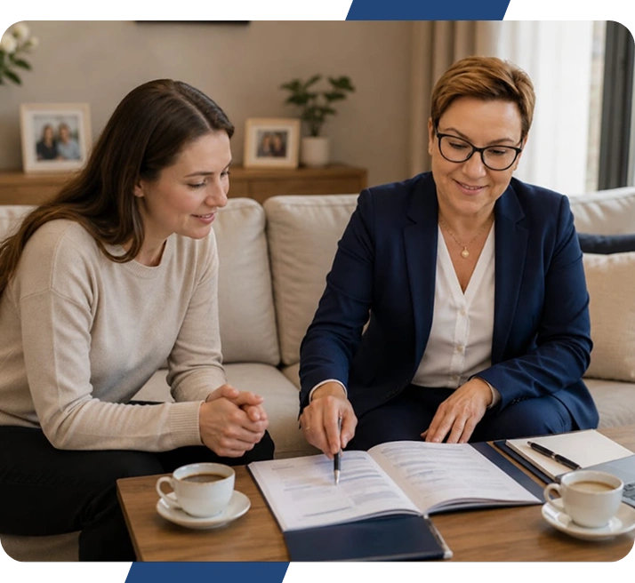 Lead consulting a customer